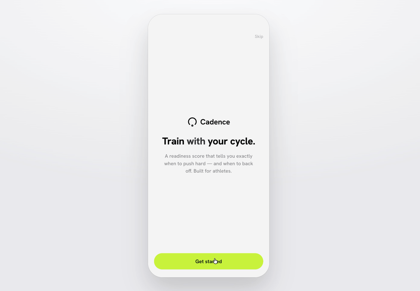 Cadence - onboarding